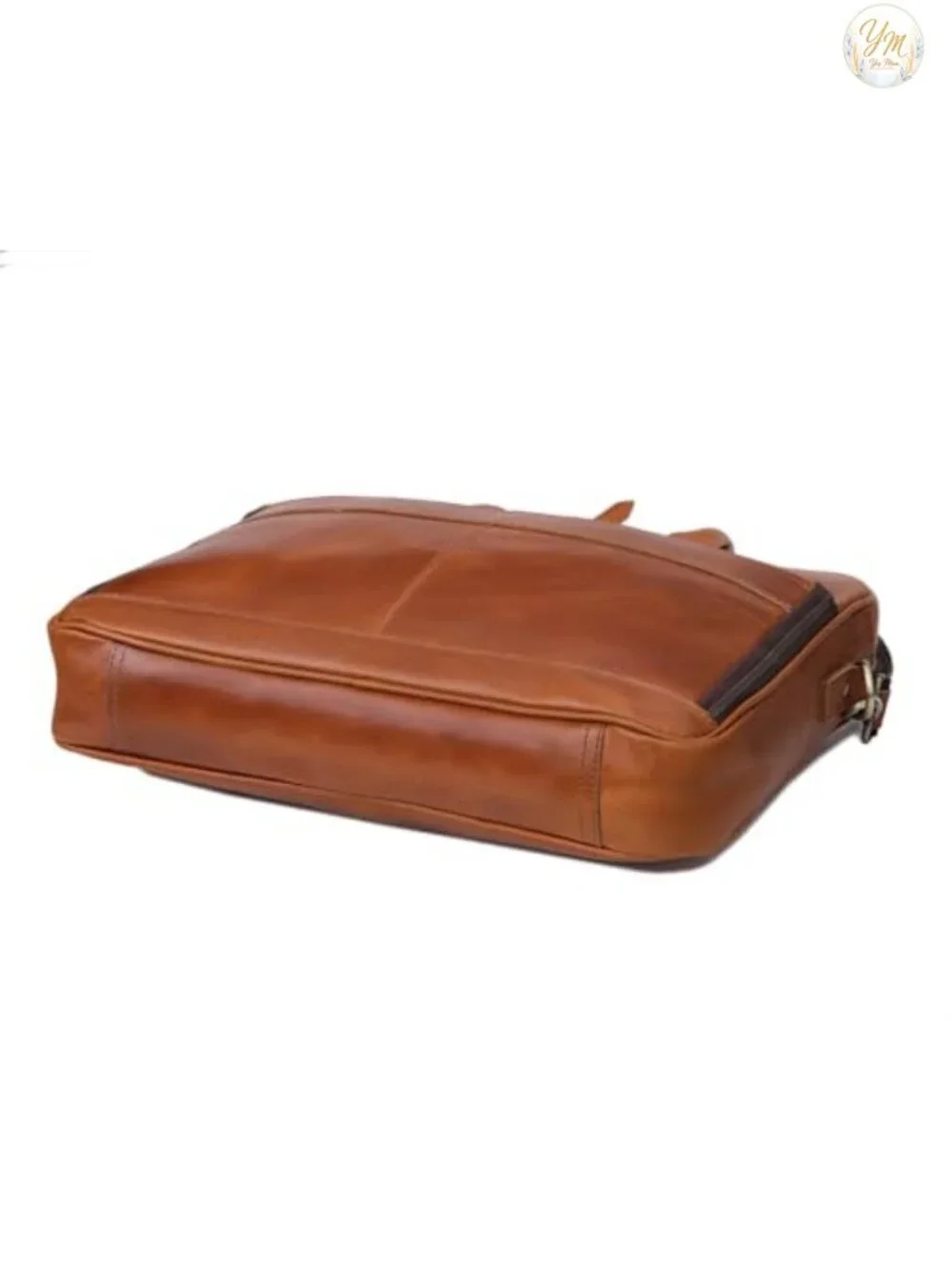 Genuine Leather Handcrafted Laptop Briefcase Trolley Sleeve